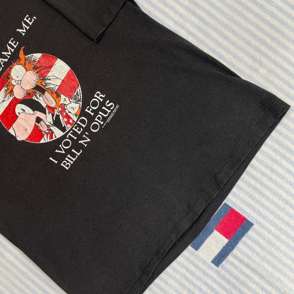 Vintage 1986 Washington Post Bill N Opus Cartoon Election short sleeve tee shirt - Picture 7 of 10